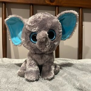 TY Beanie Boos Peanut the Elephant 2014 Big Sparkle Eyes Stuffed Animal Plush 9"